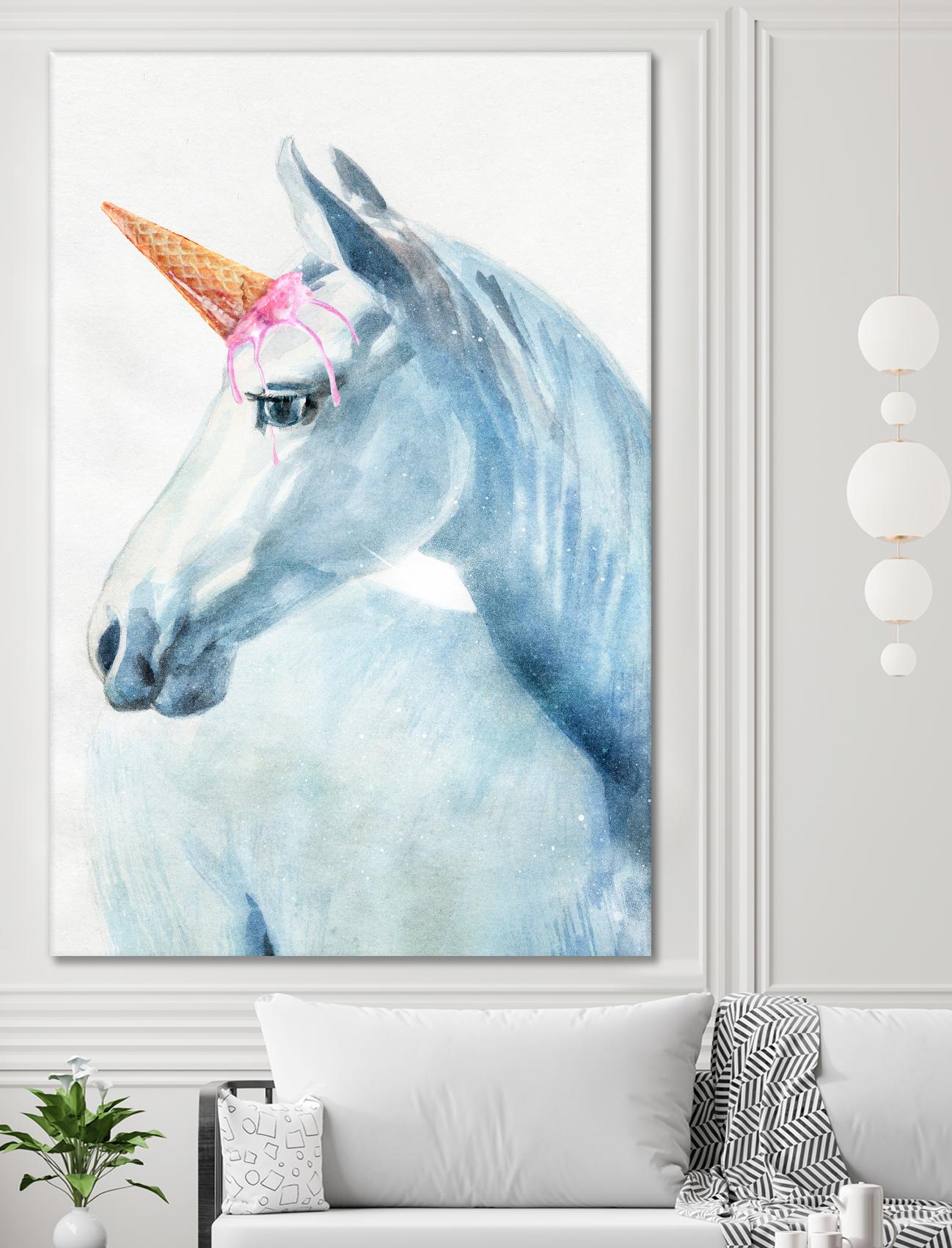 Unique Horn by Alex Cherry on GIANT ART - white animals