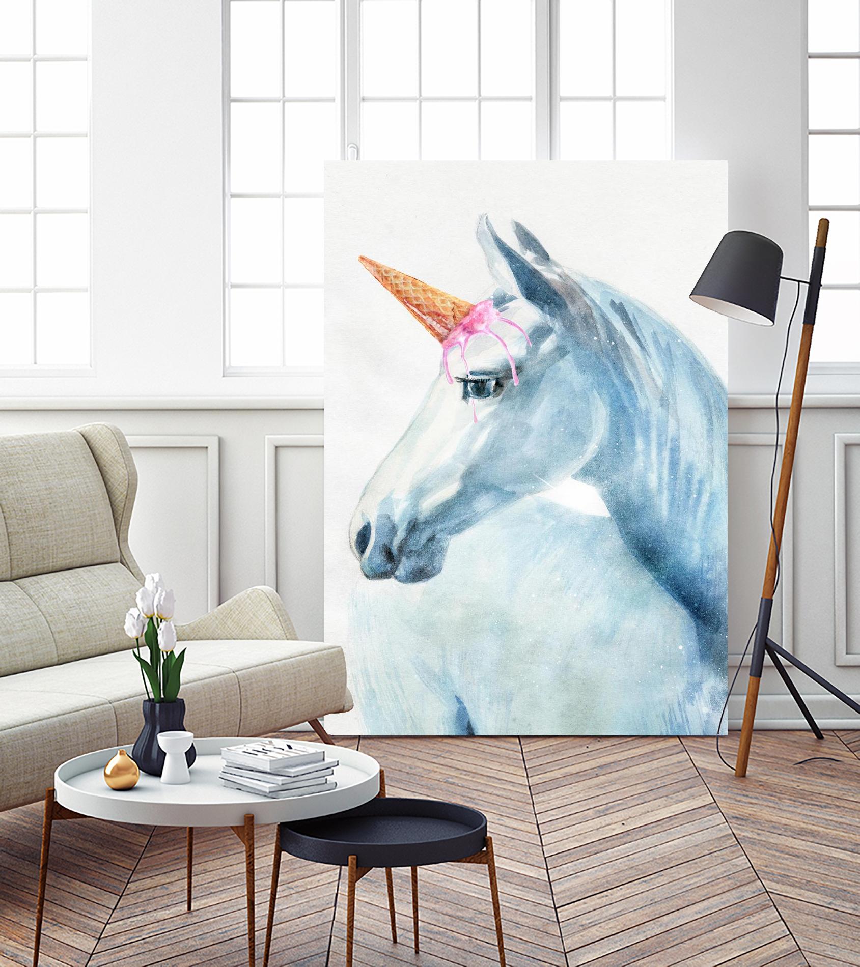 Unique Horn by Alex Cherry on GIANT ART - white animals