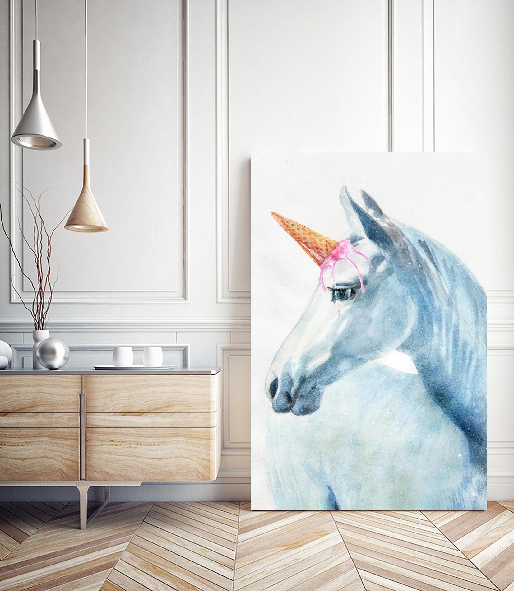 Unique Horn by Alex Cherry on GIANT ART - white animals