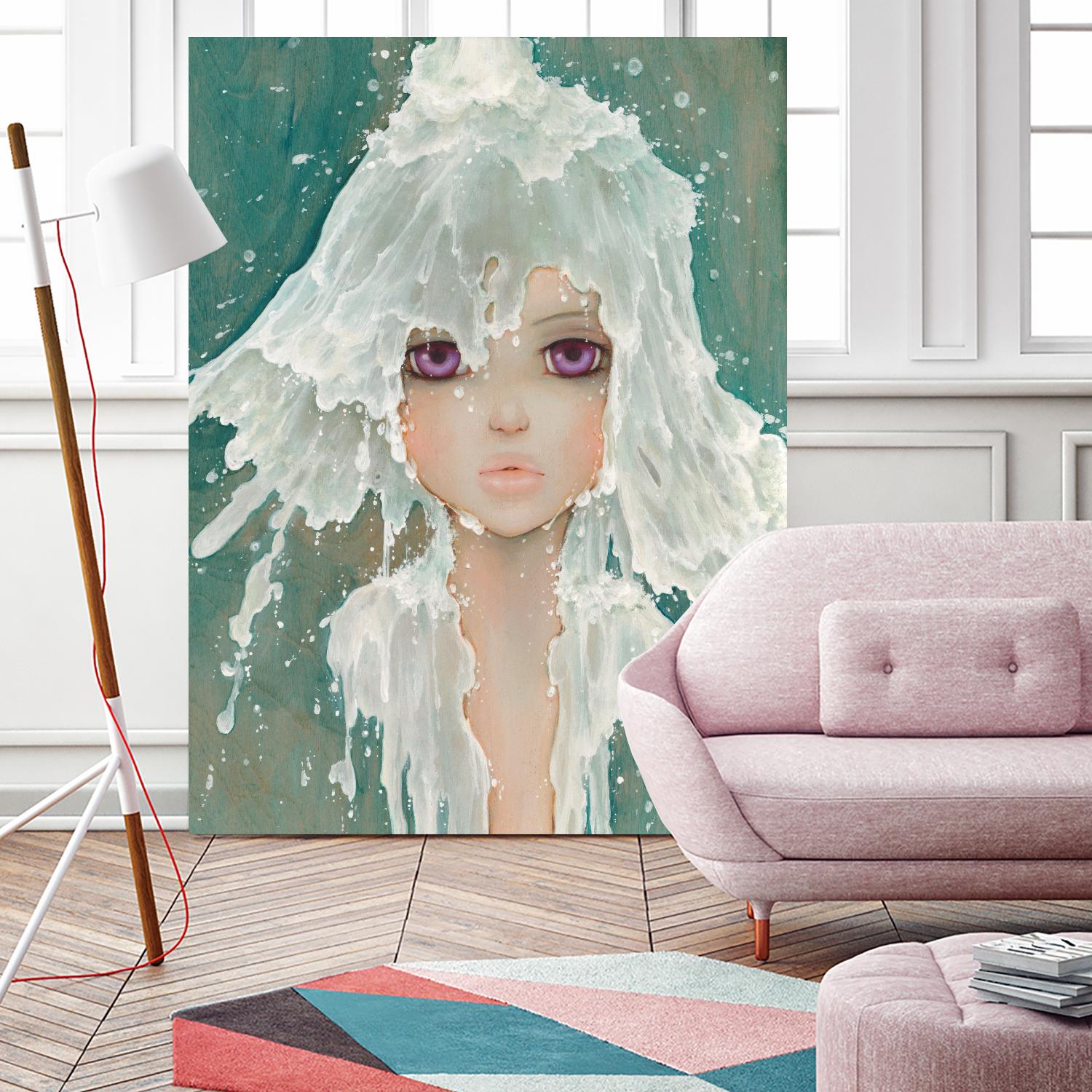 Milkfall by Camilla D'Errico on GIANT ART - green contemporary