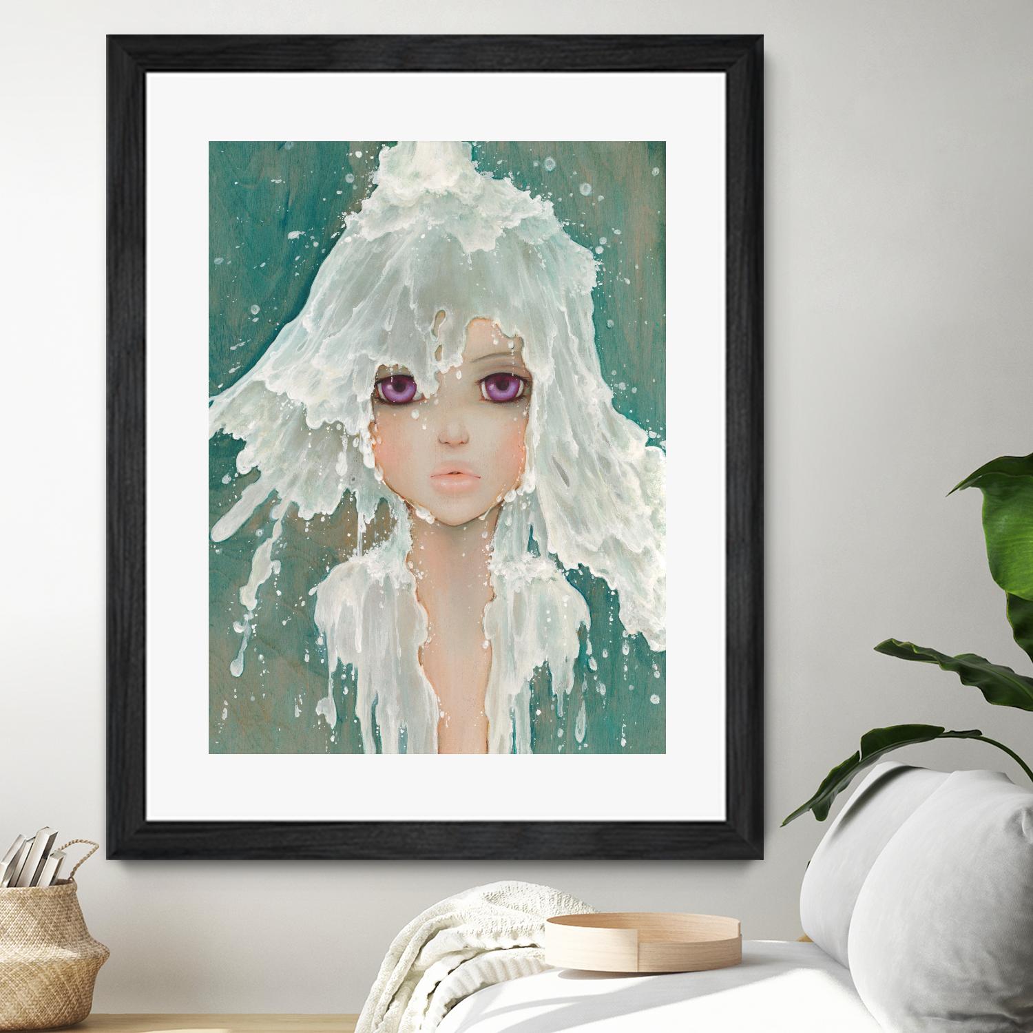 Milkfall by Camilla D'Errico on GIANT ART - green contemporary