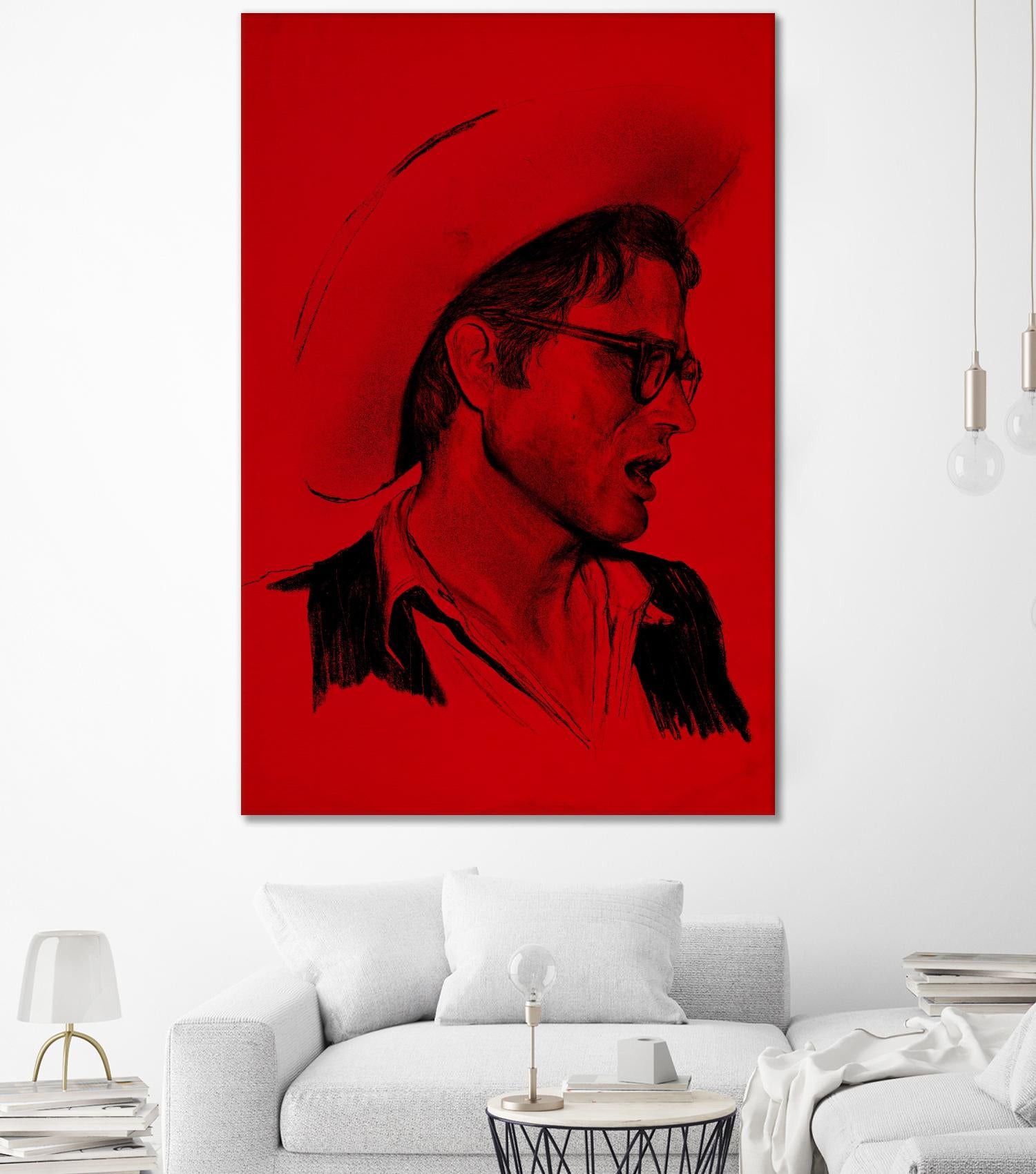 James Dean by Arassay Hilario on GIANT ART - red digital james dean