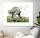 Dog Fights OCC by HR-FM on GIANT ART - white contemporary