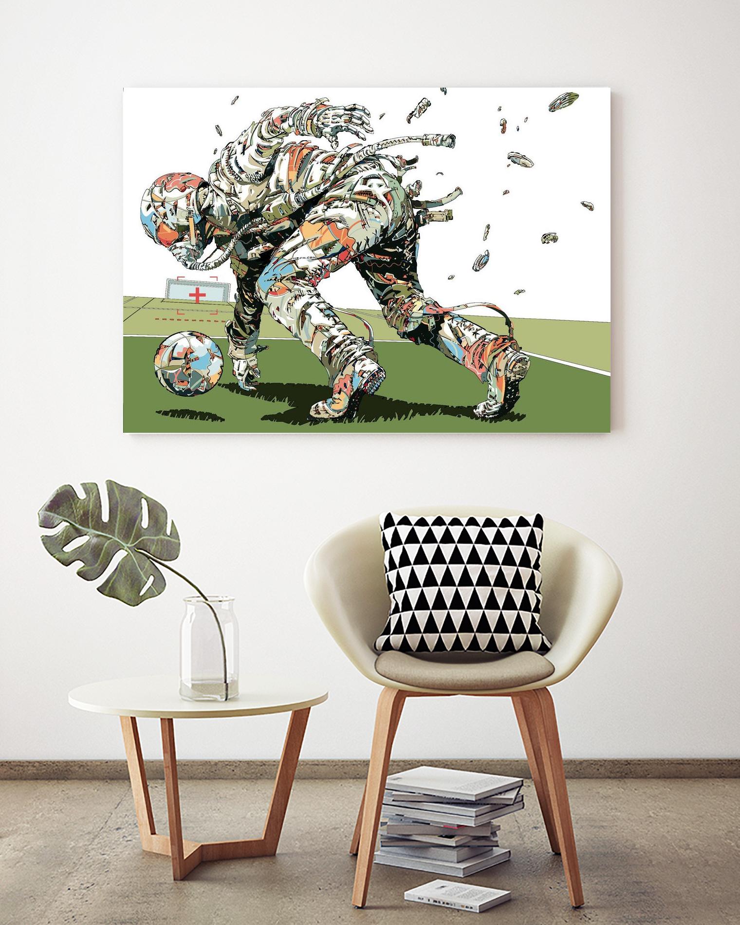 Dog Fights OCC by HR-FM on GIANT ART - white contemporary