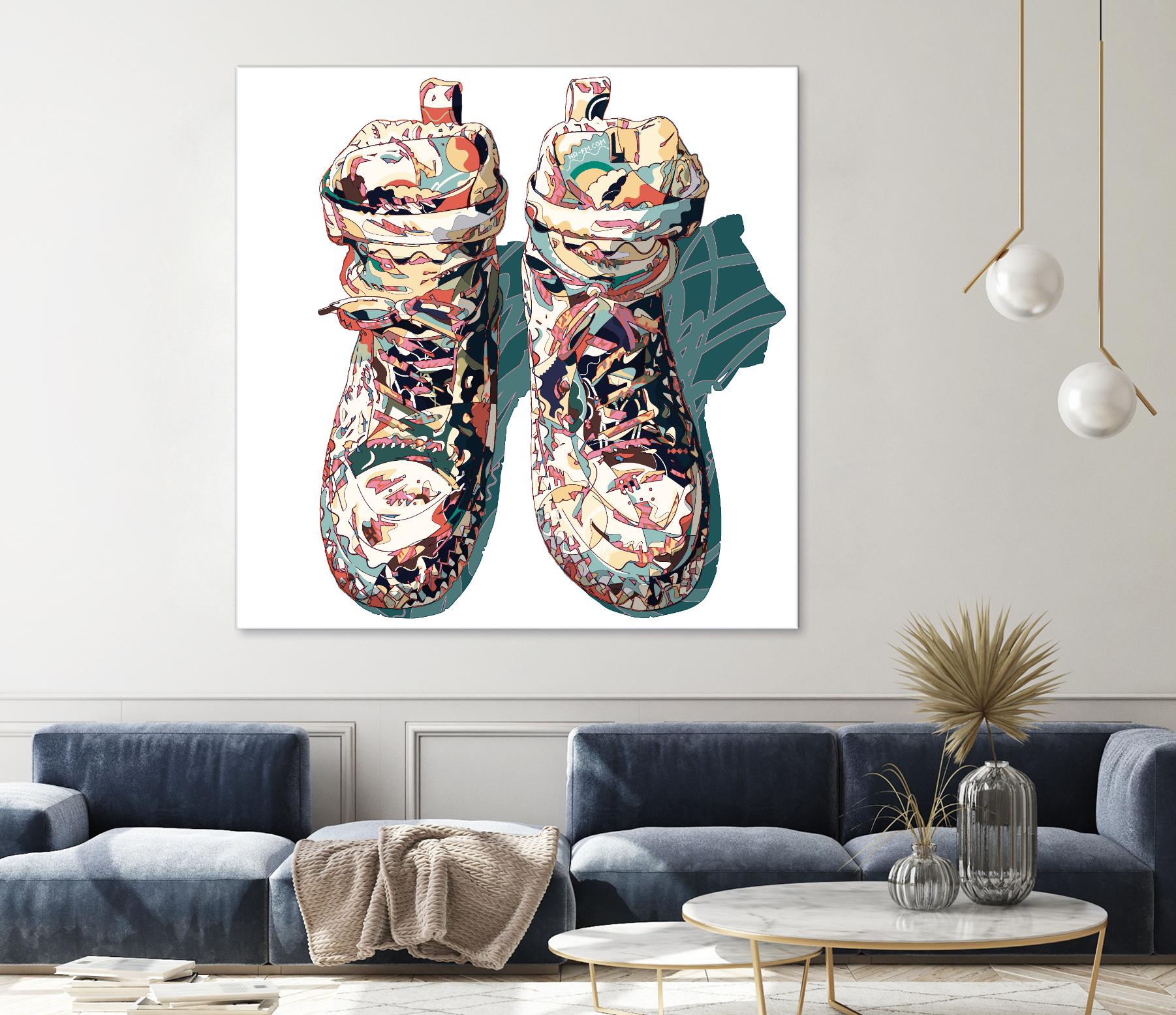 Sneaker by HR-FM on GIANT ART - blue contemporary