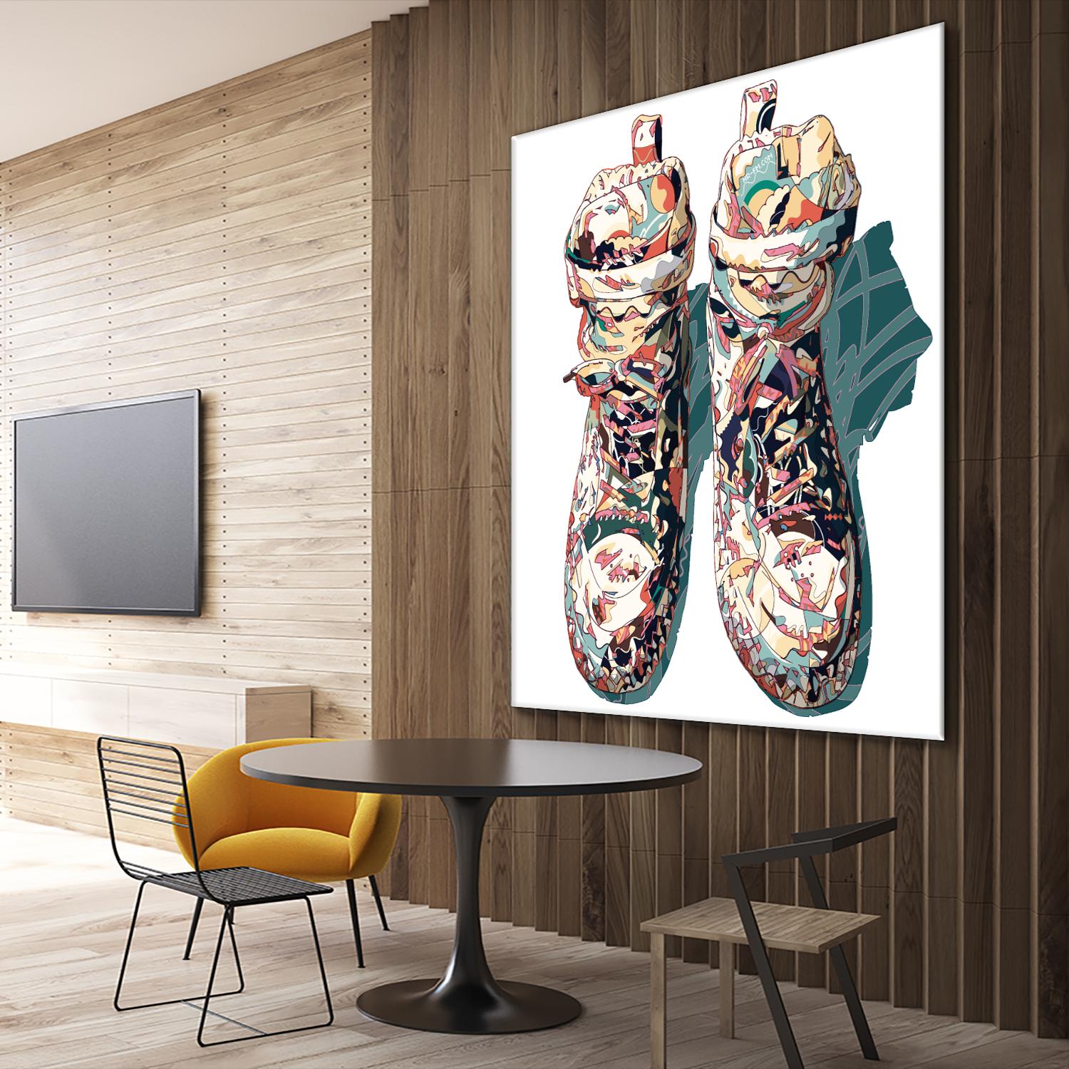 Sneaker by HR-FM on GIANT ART - blue contemporary