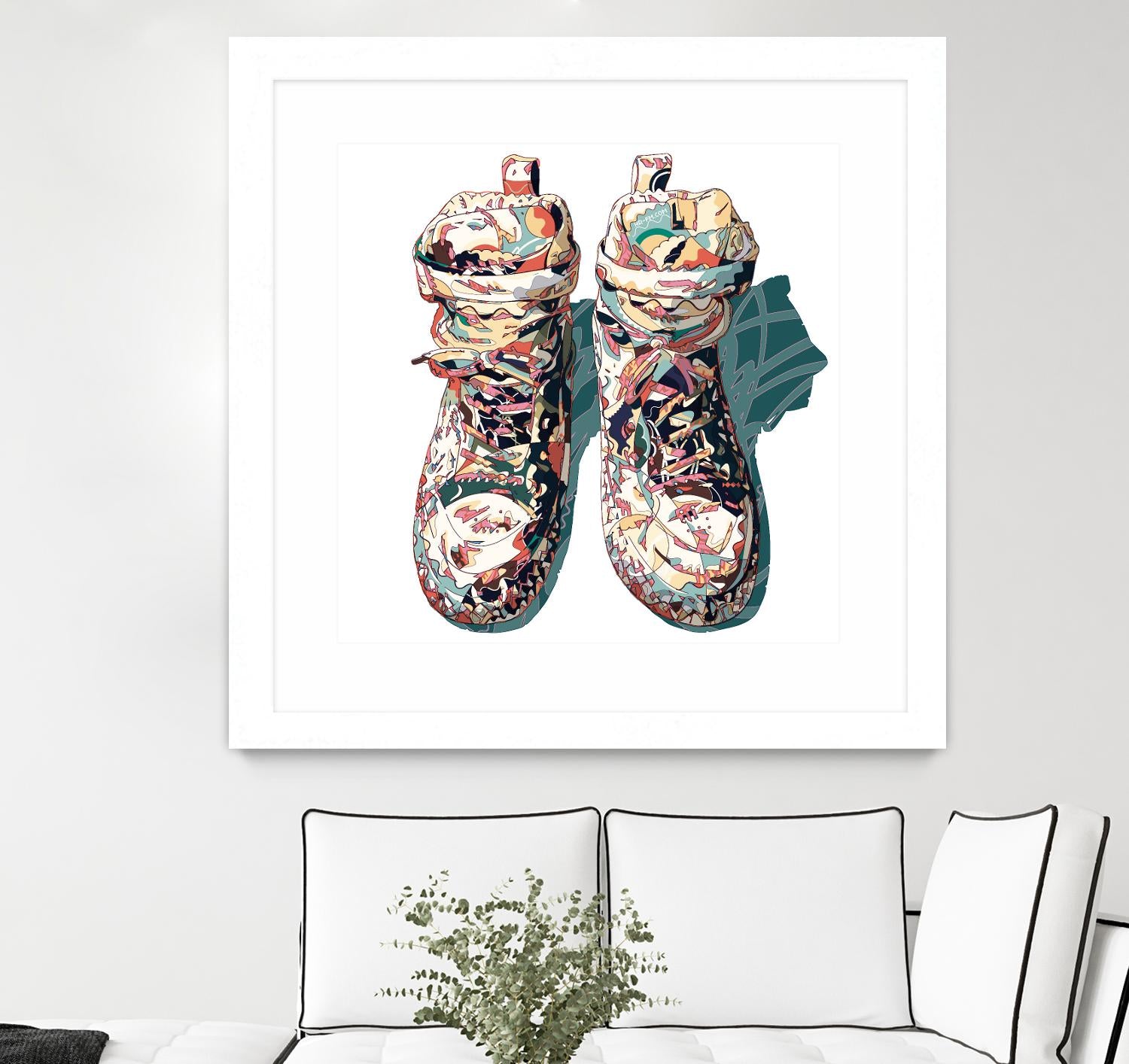 Sneaker by HR-FM on GIANT ART - blue contemporary