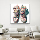 Sneaker by HR-FM on GIANT ART - blue contemporary