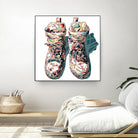 Sneaker by HR-FM on GIANT ART - blue contemporary