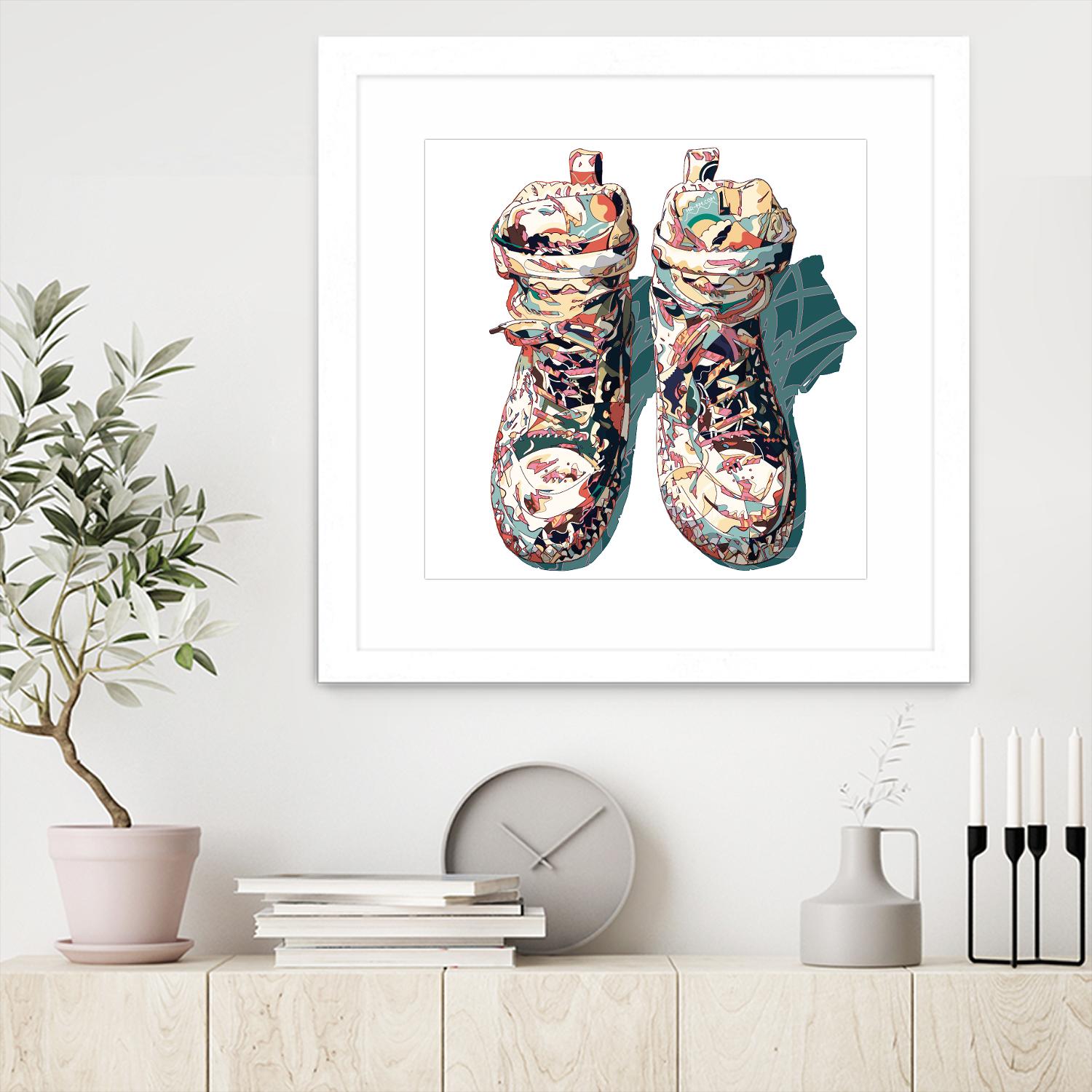 Sneaker by HR-FM on GIANT ART - blue contemporary