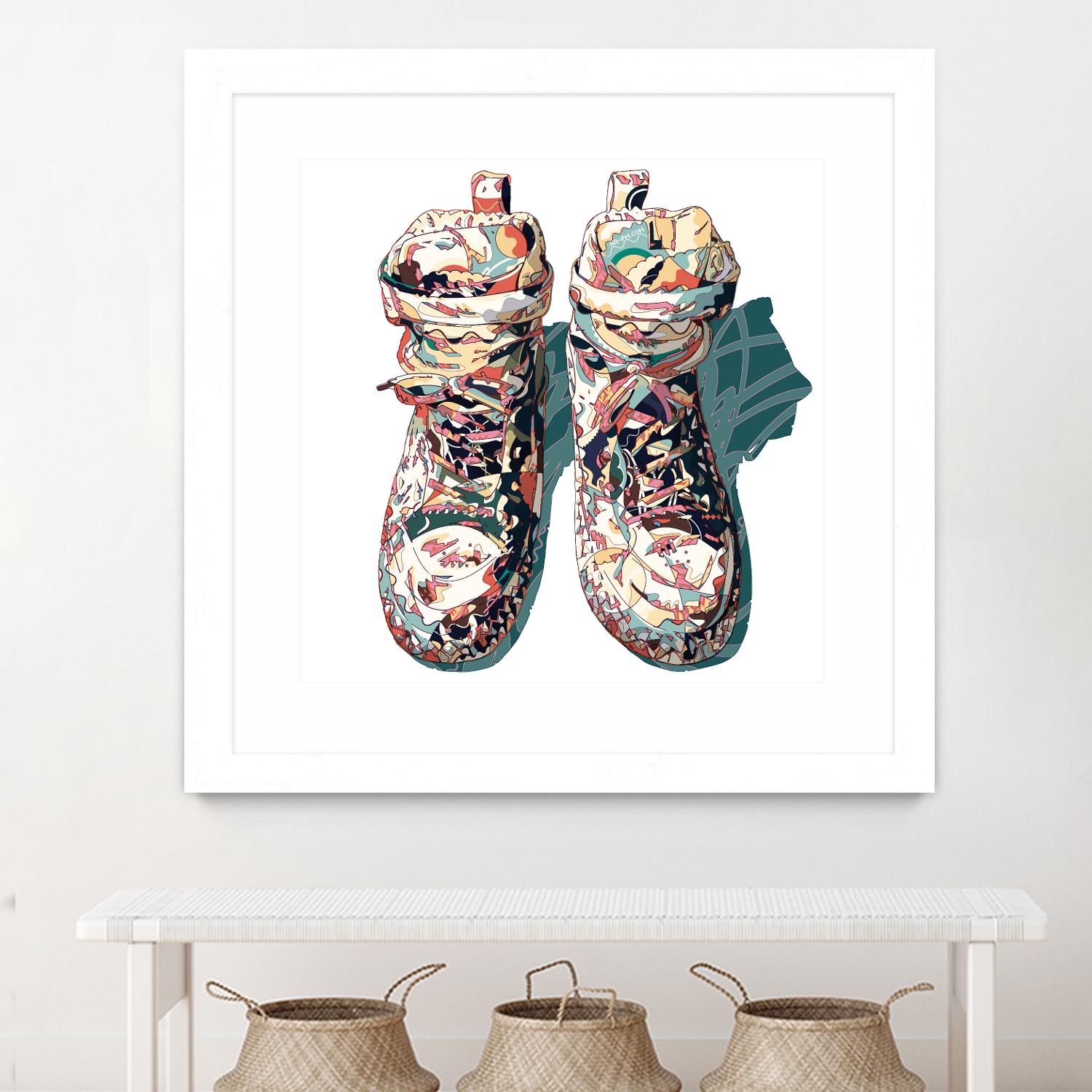 Sneaker by HR-FM on GIANT ART - blue contemporary
