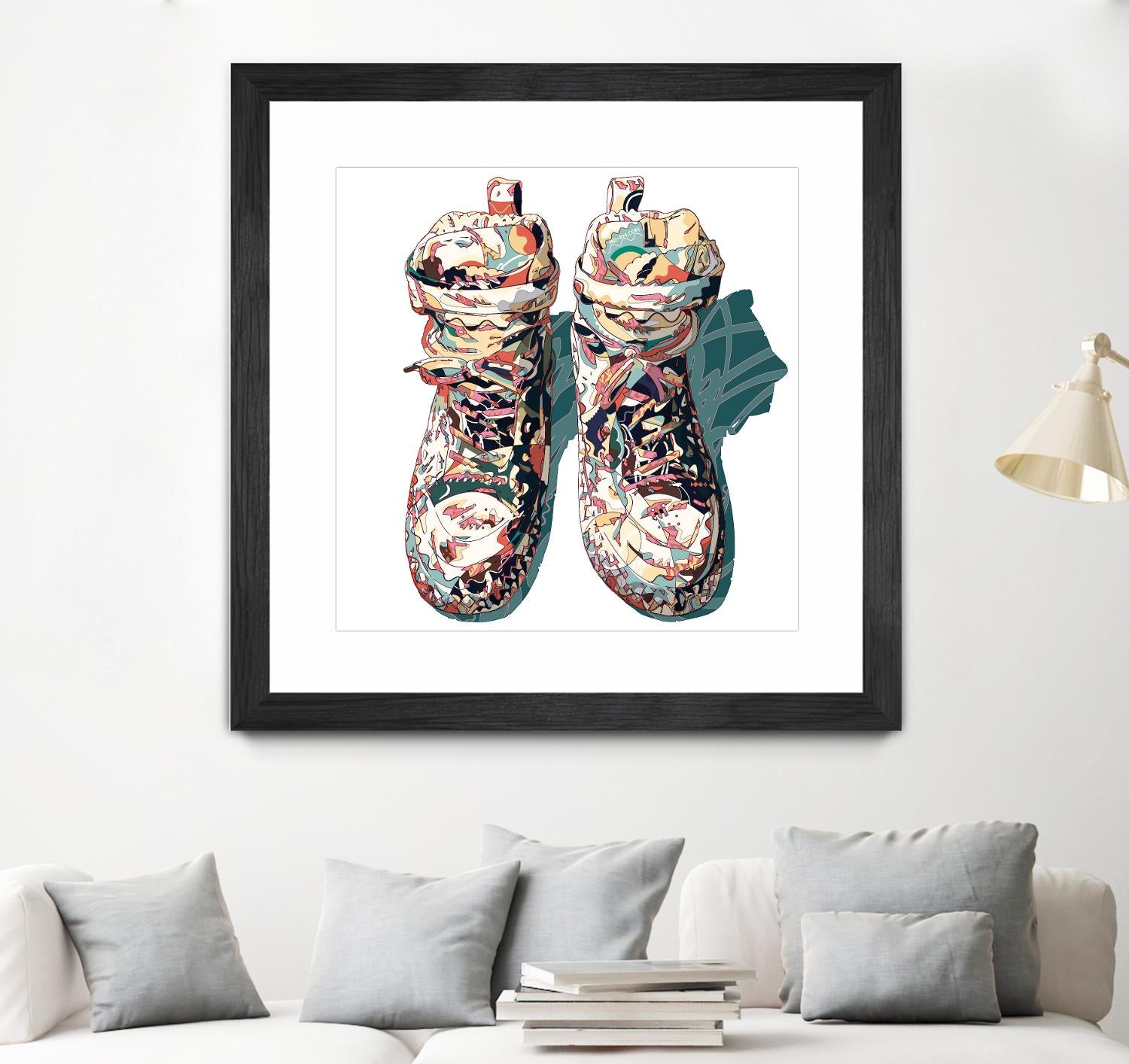 Sneaker by HR-FM on GIANT ART - blue contemporary