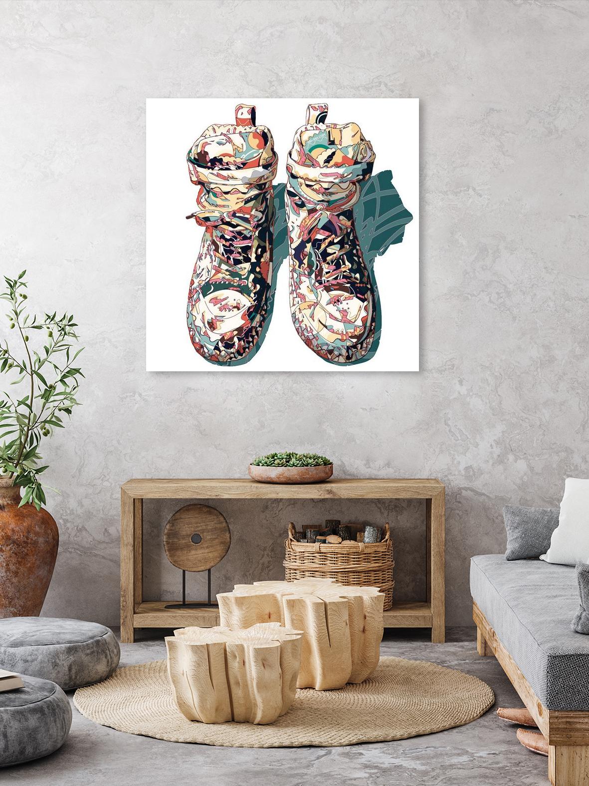 Sneaker by HR-FM on GIANT ART - blue contemporary