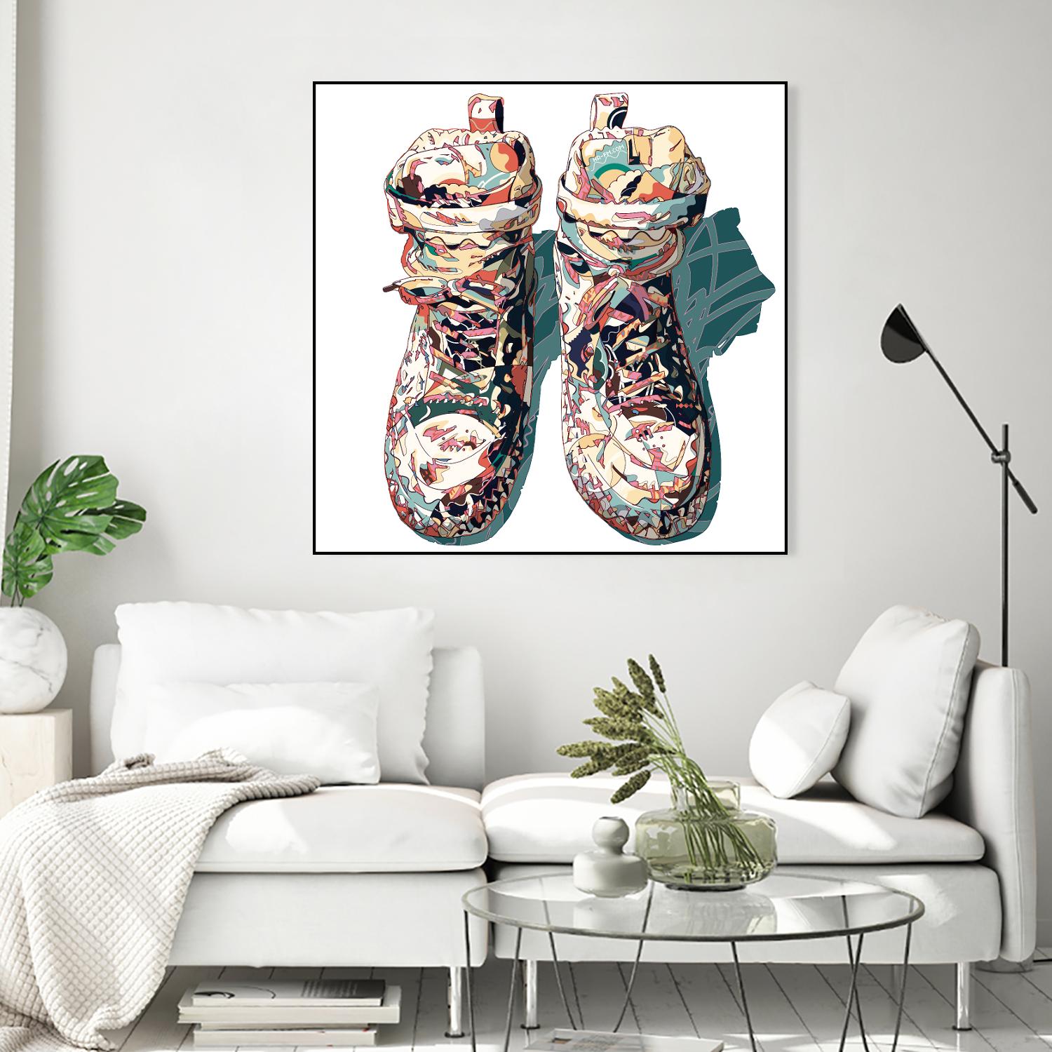 Sneaker by HR-FM on GIANT ART - blue contemporary