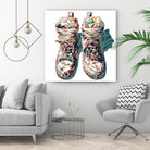 Sneaker by HR-FM on GIANT ART - blue contemporary