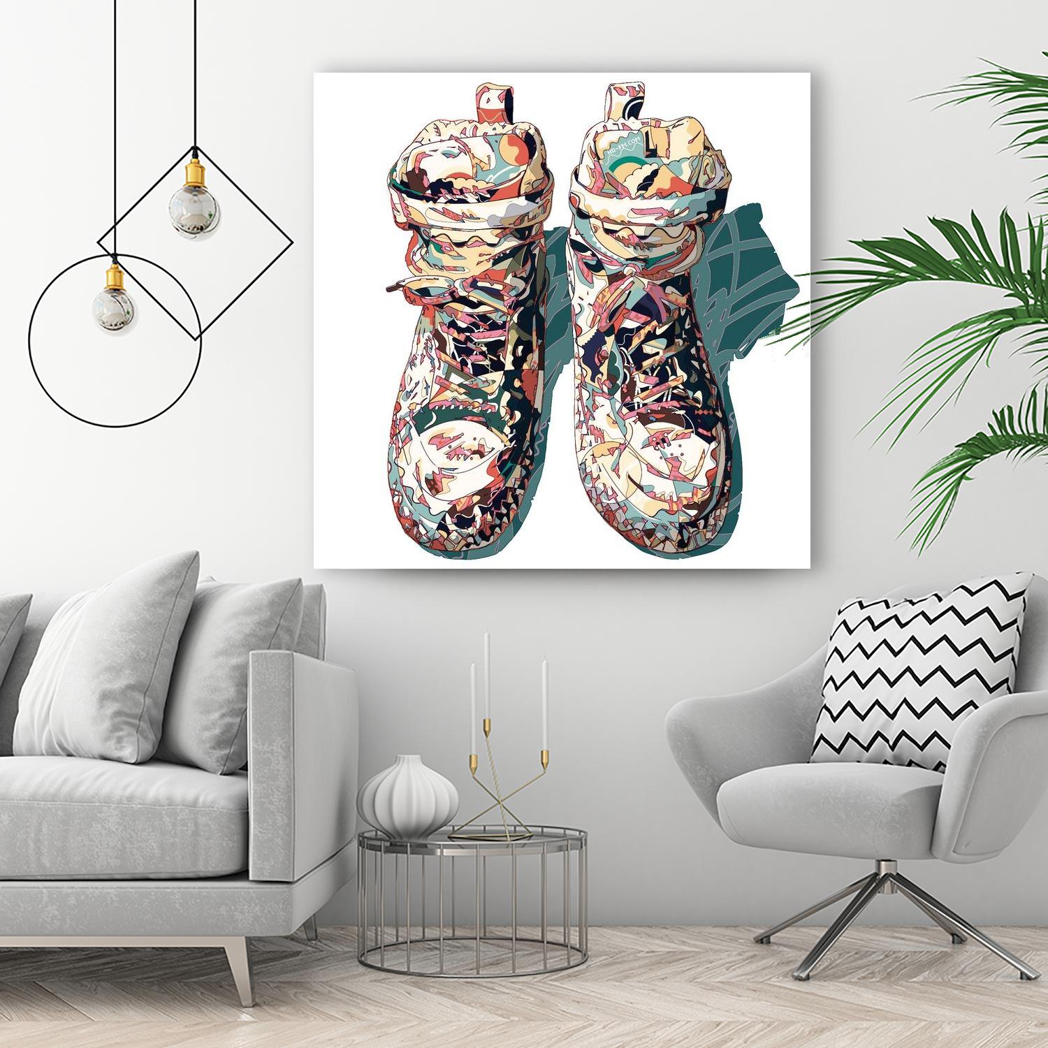 Sneaker by HR-FM on GIANT ART - blue contemporary
