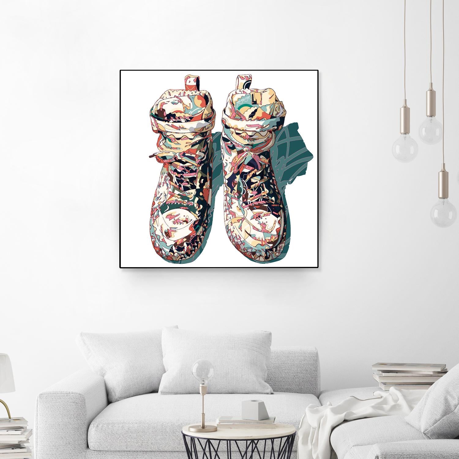 Sneaker by HR-FM on GIANT ART - blue contemporary