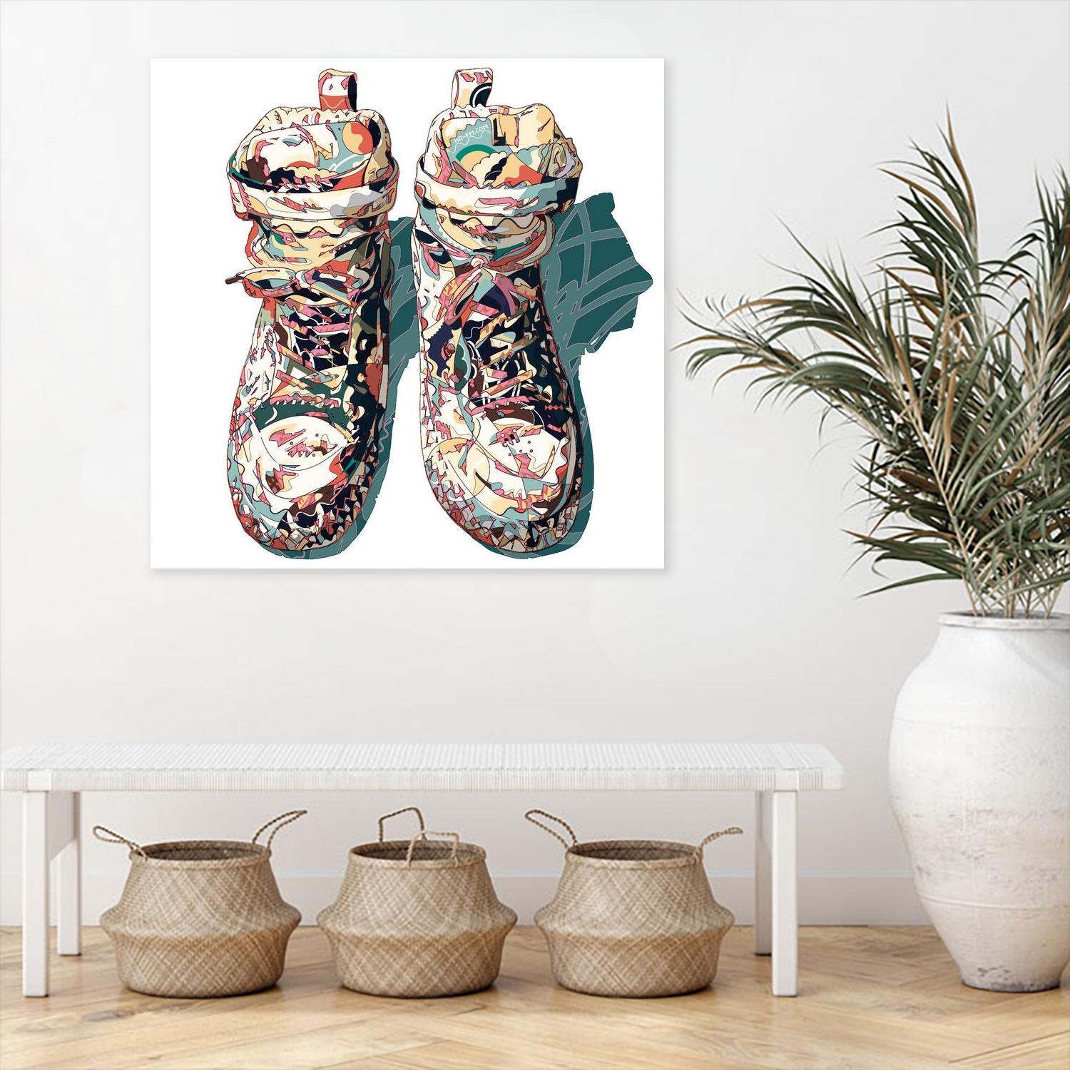 Sneaker by HR-FM on GIANT ART - blue contemporary