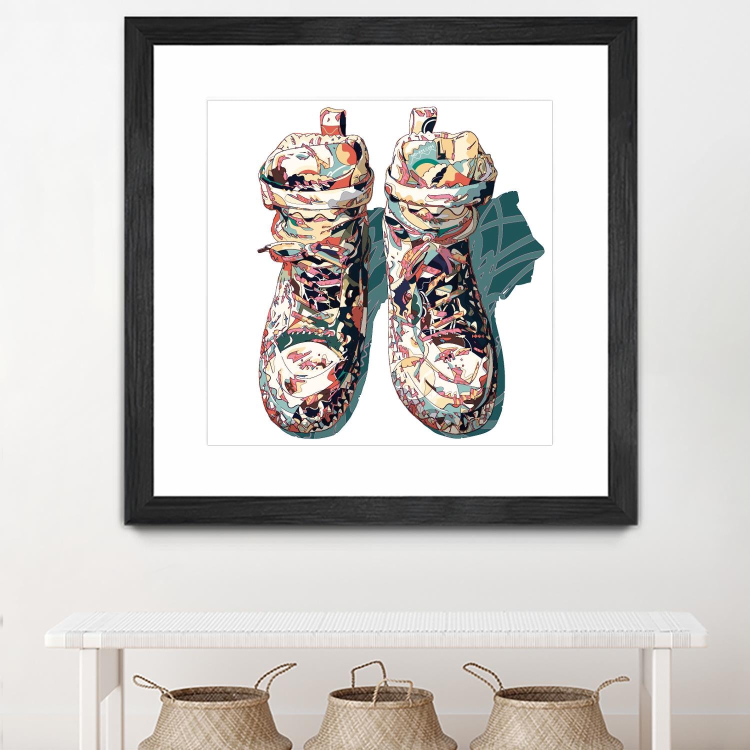 Sneaker by HR-FM on GIANT ART - blue contemporary