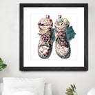 Sneaker by HR-FM on GIANT ART - blue contemporary