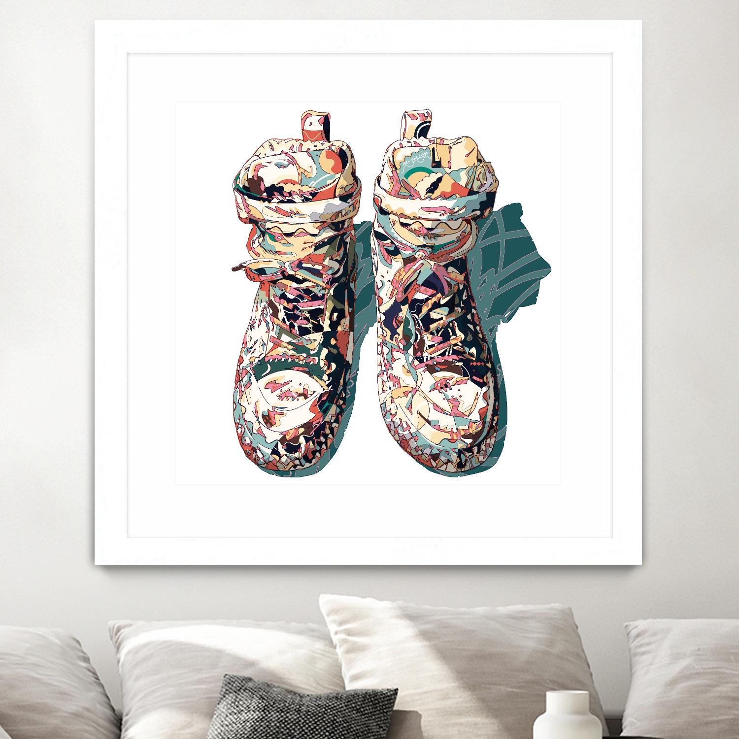Sneaker by HR-FM on GIANT ART - blue contemporary
