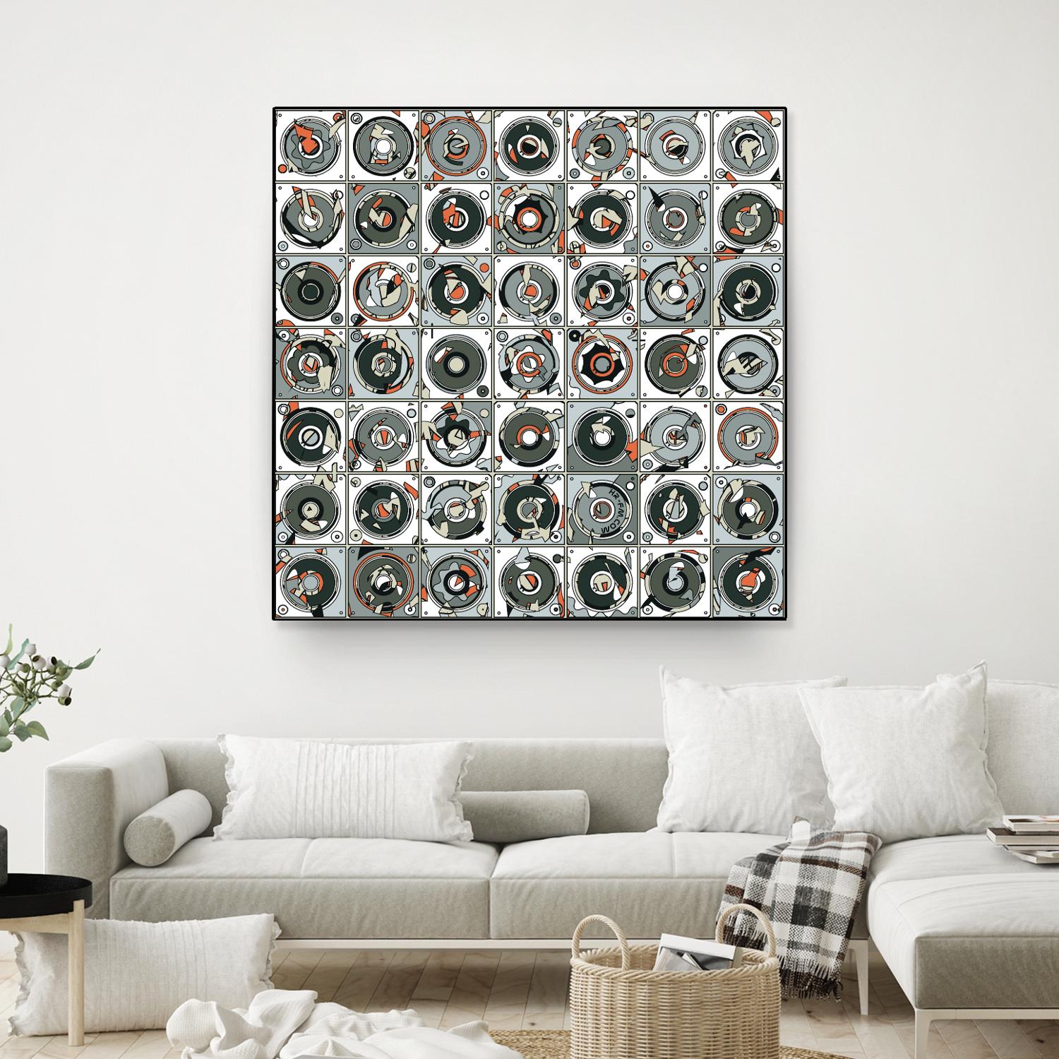 Stereogram by HR-FM on GIANT ART - orange contemporary