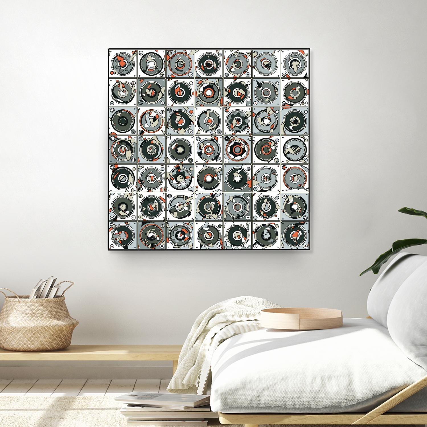 Stereogram by HR-FM on GIANT ART - orange contemporary