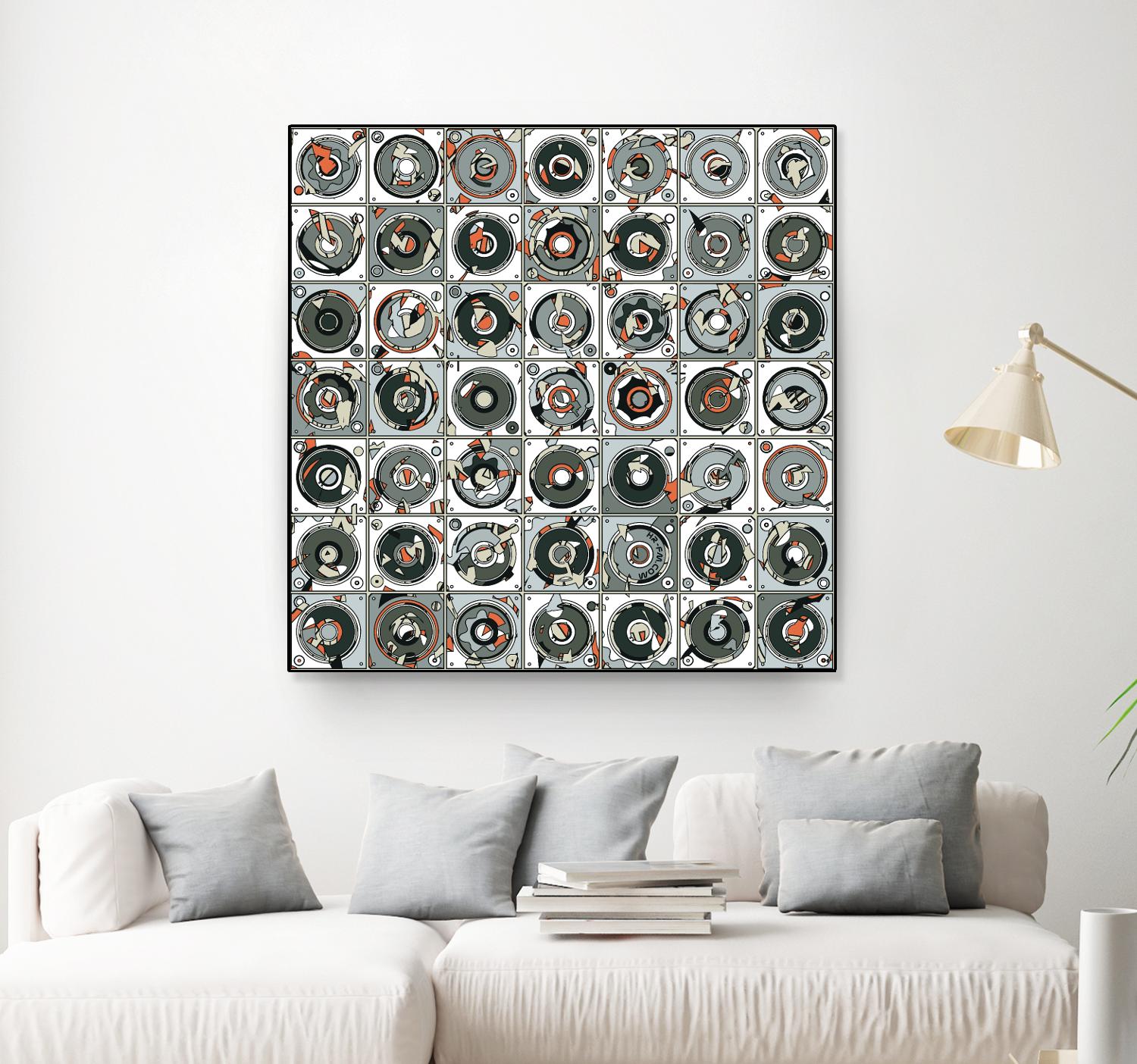 Stereogram by HR-FM on GIANT ART - orange contemporary