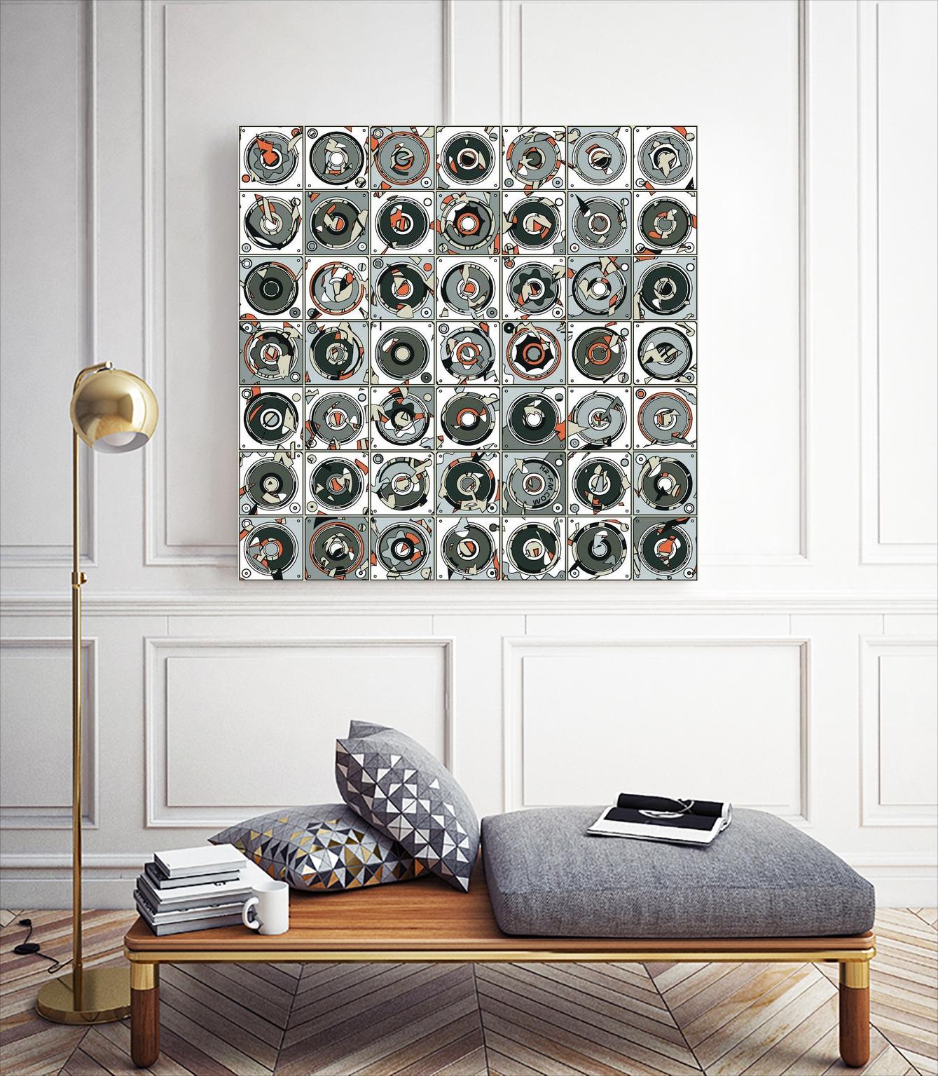 Stereogram by HR-FM on GIANT ART - orange contemporary