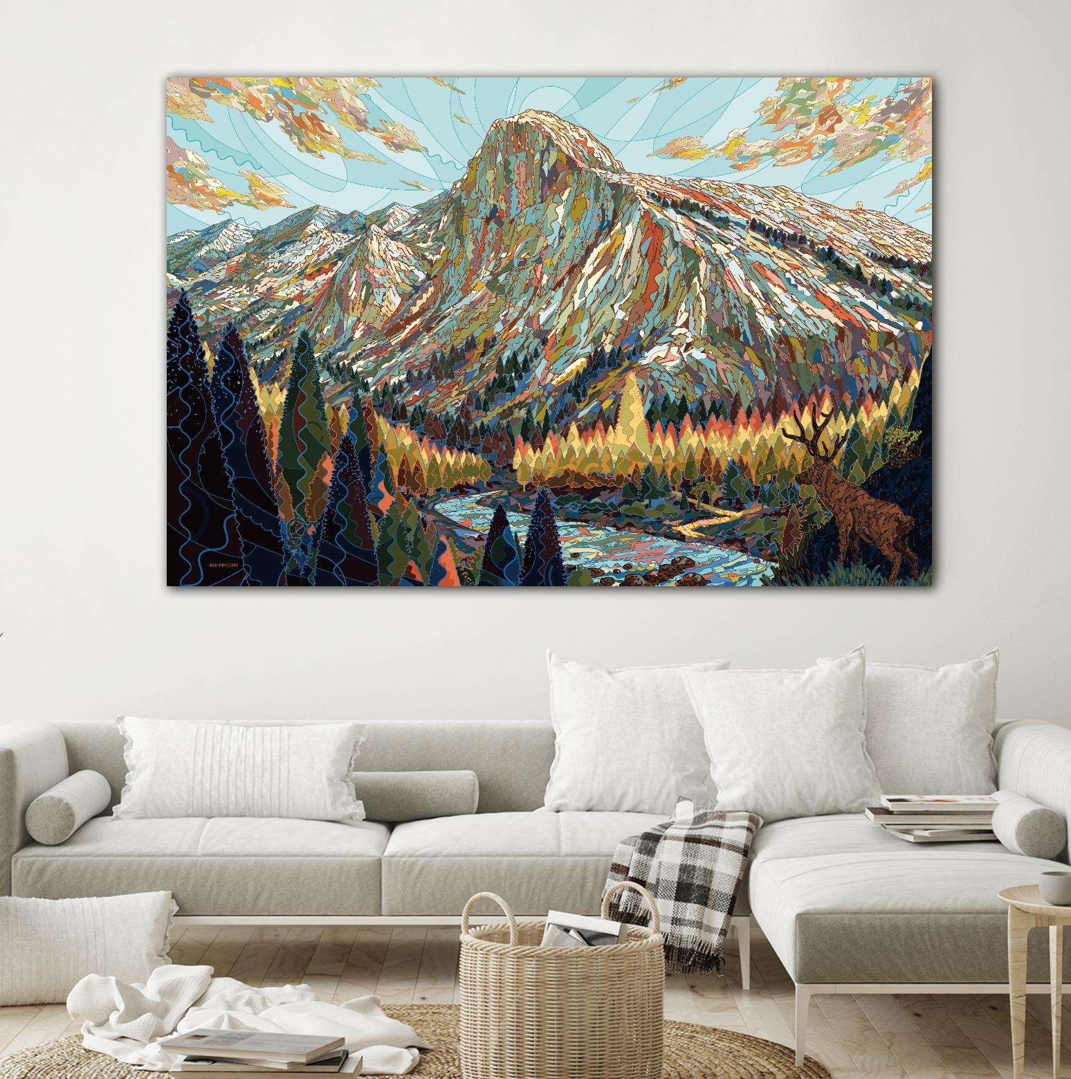 Technicolor by HR-FM on GIANT ART - black contemporary