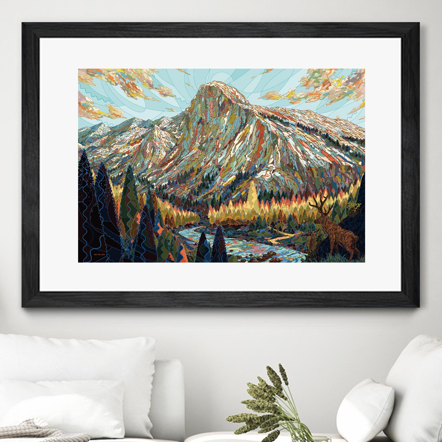 Technicolor by HR-FM on GIANT ART - black contemporary