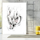 Swan by Alexis Marcou on GIANT ART - black contemporary