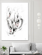 Swan by Alexis Marcou on GIANT ART - black contemporary