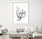 Swan by Alexis Marcou on GIANT ART - black contemporary