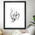 Swan by Alexis Marcou on GIANT ART - black contemporary