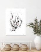 Swan by Alexis Marcou on GIANT ART - black contemporary