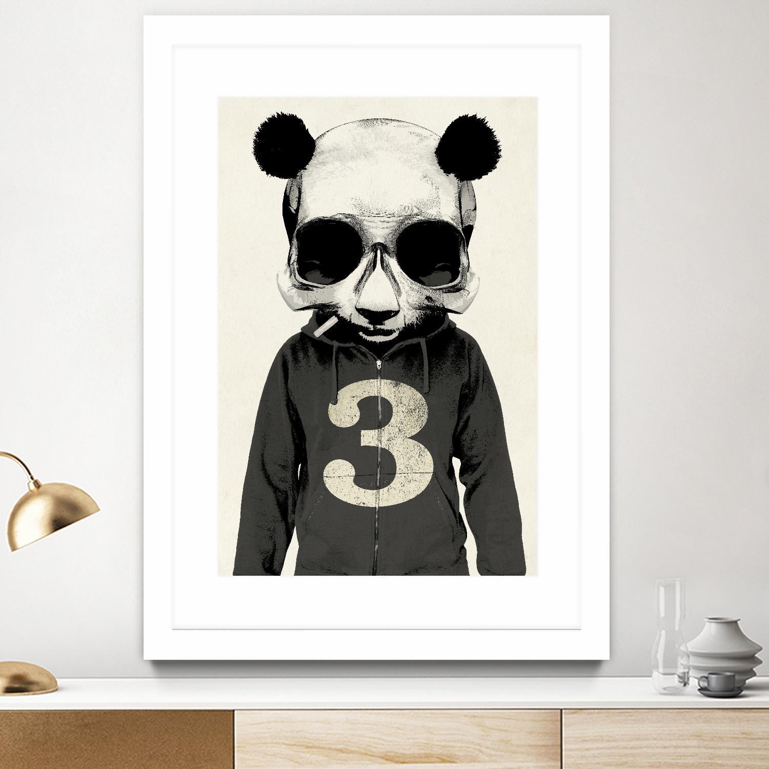 Panda No.3 by Hidden Moves on GIANT ART - white contemporary