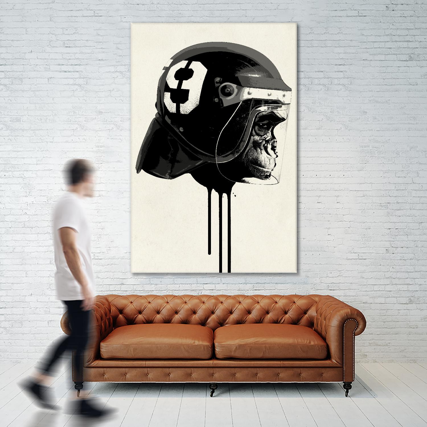 Ape Riot by Hidden Moves on GIANT ART - yellow contemporary