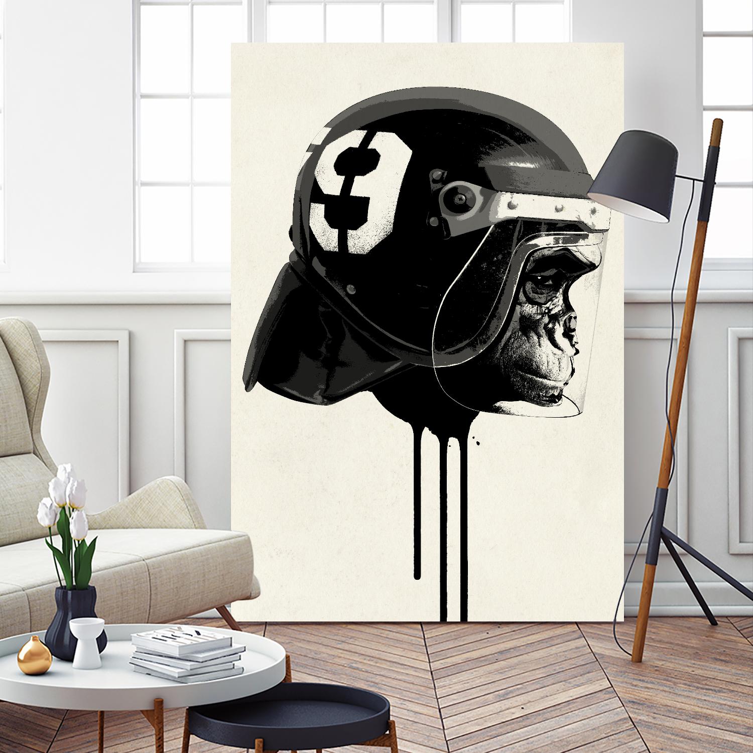 Ape Riot by Hidden Moves on GIANT ART - yellow contemporary