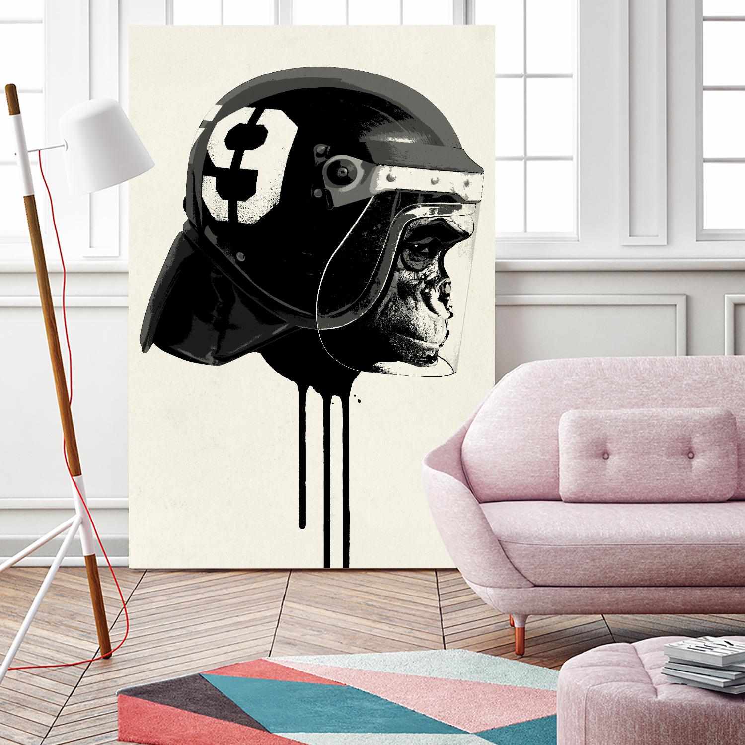 Ape Riot by Hidden Moves on GIANT ART - yellow contemporary