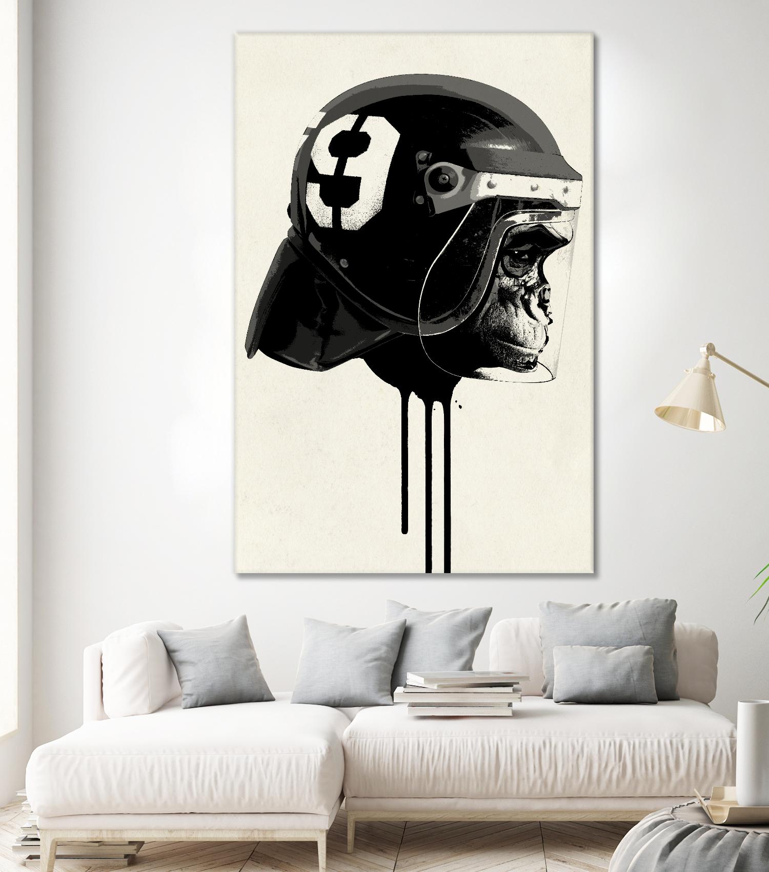 Ape Riot by Hidden Moves on GIANT ART - yellow contemporary