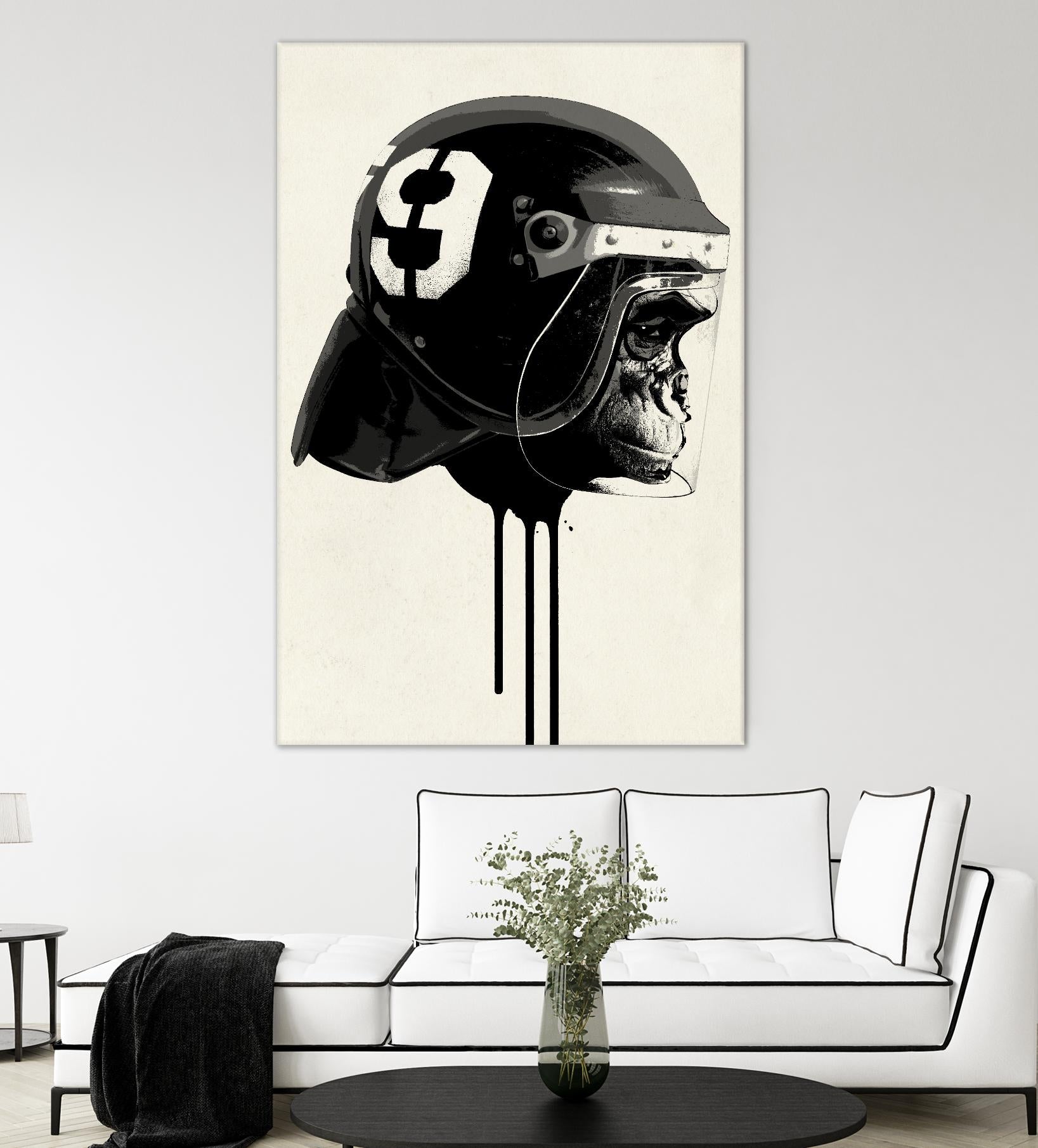 Ape Riot by Hidden Moves on GIANT ART - yellow contemporary