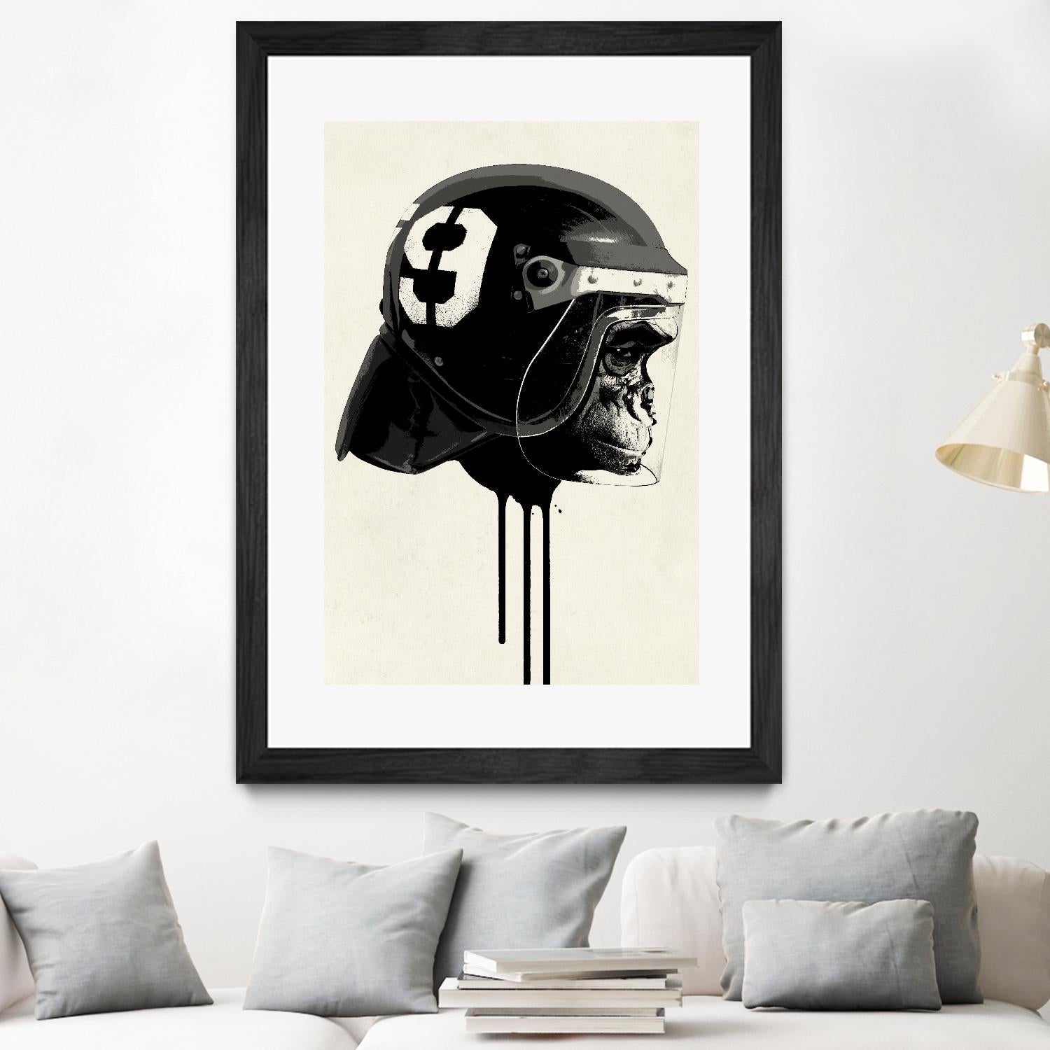 Ape Riot by Hidden Moves on GIANT ART - yellow contemporary