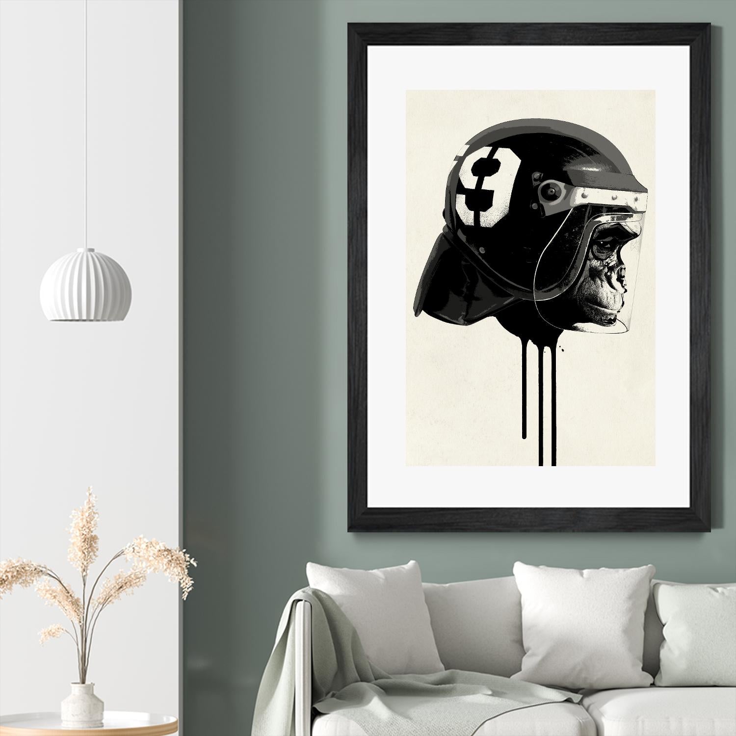 Ape Riot by Hidden Moves on GIANT ART - yellow contemporary