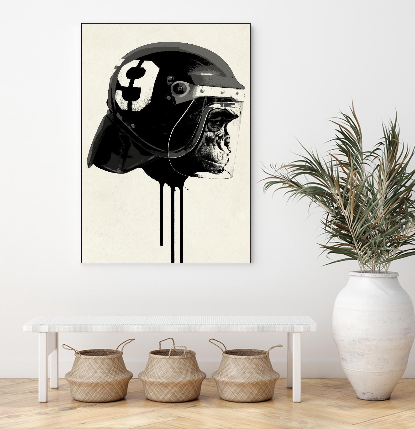 Ape Riot by Hidden Moves on GIANT ART - yellow contemporary