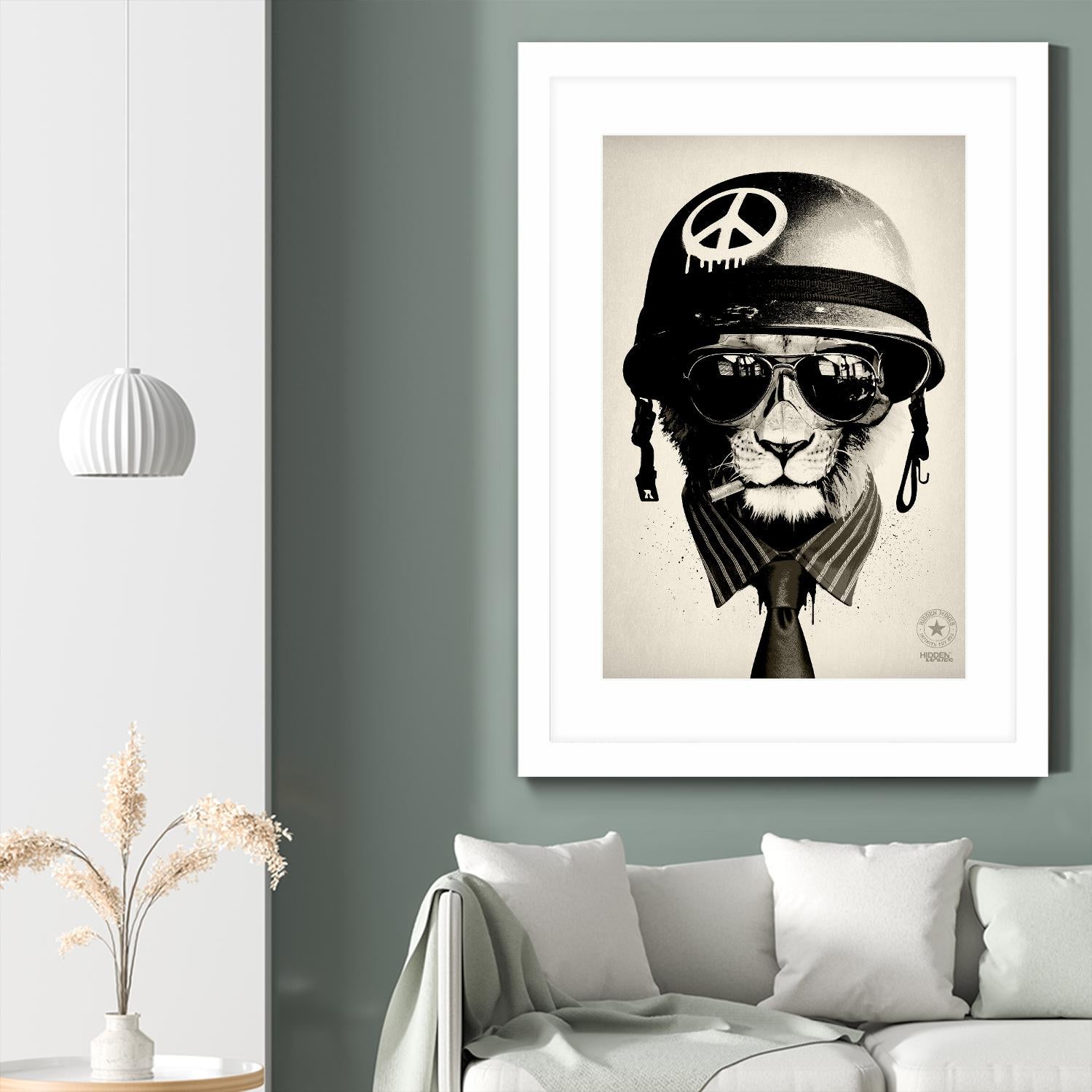 Office Warfare by Hidden Moves on GIANT ART - yellow contemporary