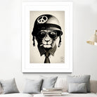 Office Warfare by Hidden Moves on GIANT ART - yellow contemporary