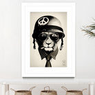 Office Warfare by Hidden Moves on GIANT ART - yellow contemporary