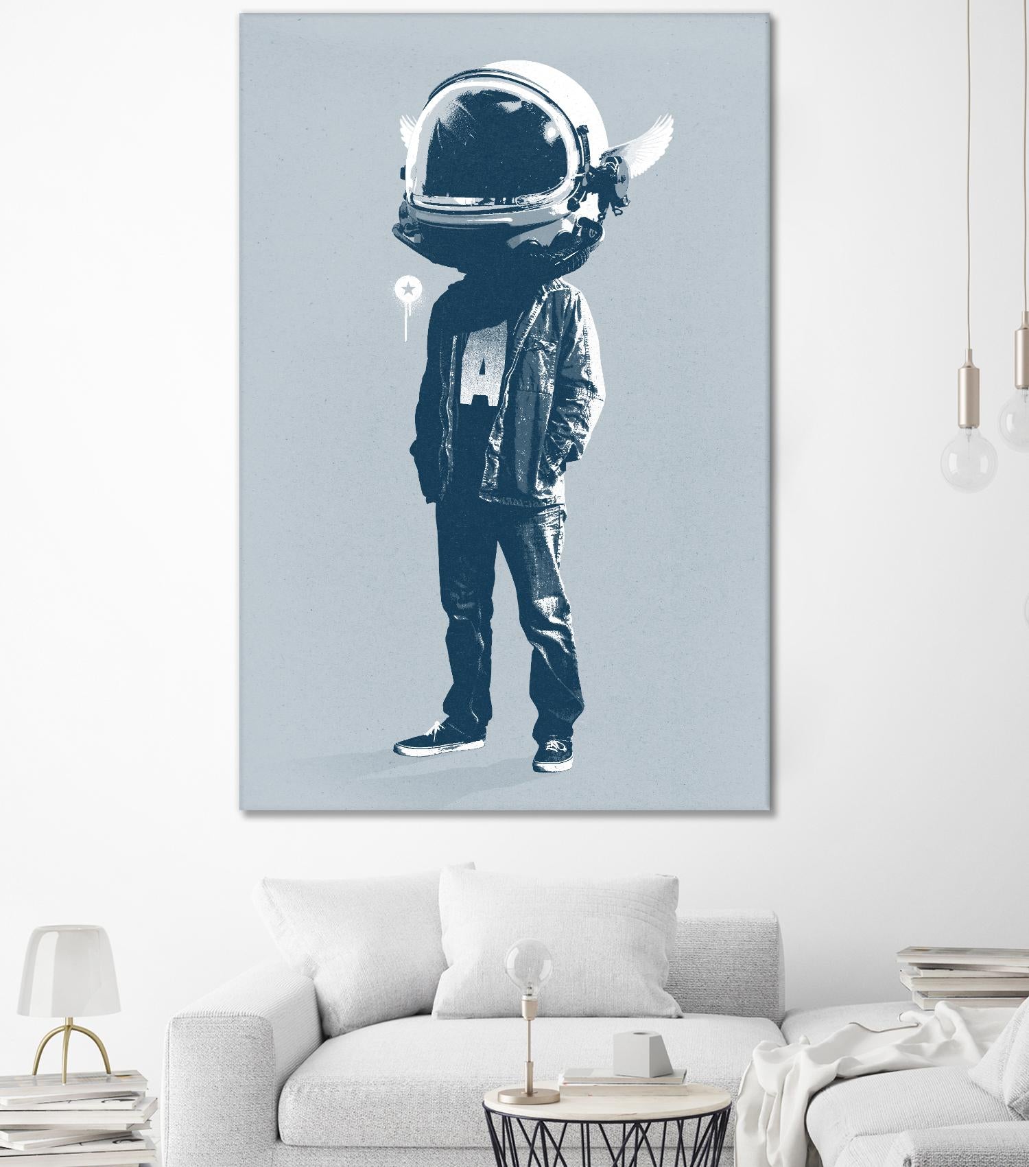 Casual Fridays by Hidden Moves on GIANT ART - blue contemporary