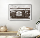 Stereo Broadcast by Hidden Moves on GIANT ART - white contemporary